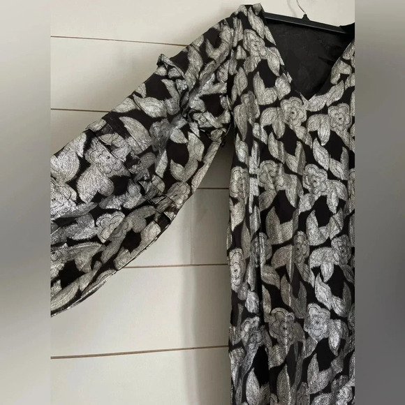 NWOT Jen's Pirate Booty/Free People Rising Star Metallic Mini Dress XS - Picture 7 of 11